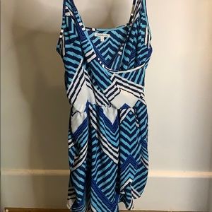 Blue & white Charlotte Rouse romper